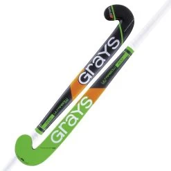 Grays 200i Ultrabow Micro Indoor Junior Wooden Hockey Stick Black/Green 2021