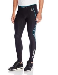 Skins A200 Men's Active Thermal Compression Long Tights Black/Neon Blue