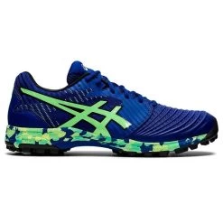 Asics Field Ultimate FF Mens Hockey Shoes Monaco Blue/Bright Lime 2021